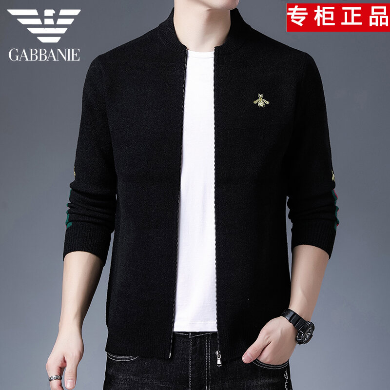 Campania Spring and Autumn Sweater Coat Men's Sweater Young and Middle-Aged Korean Style Trendy Cashmere Sweater