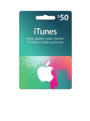 US iTunes Gift Card $50 Delivery By Email