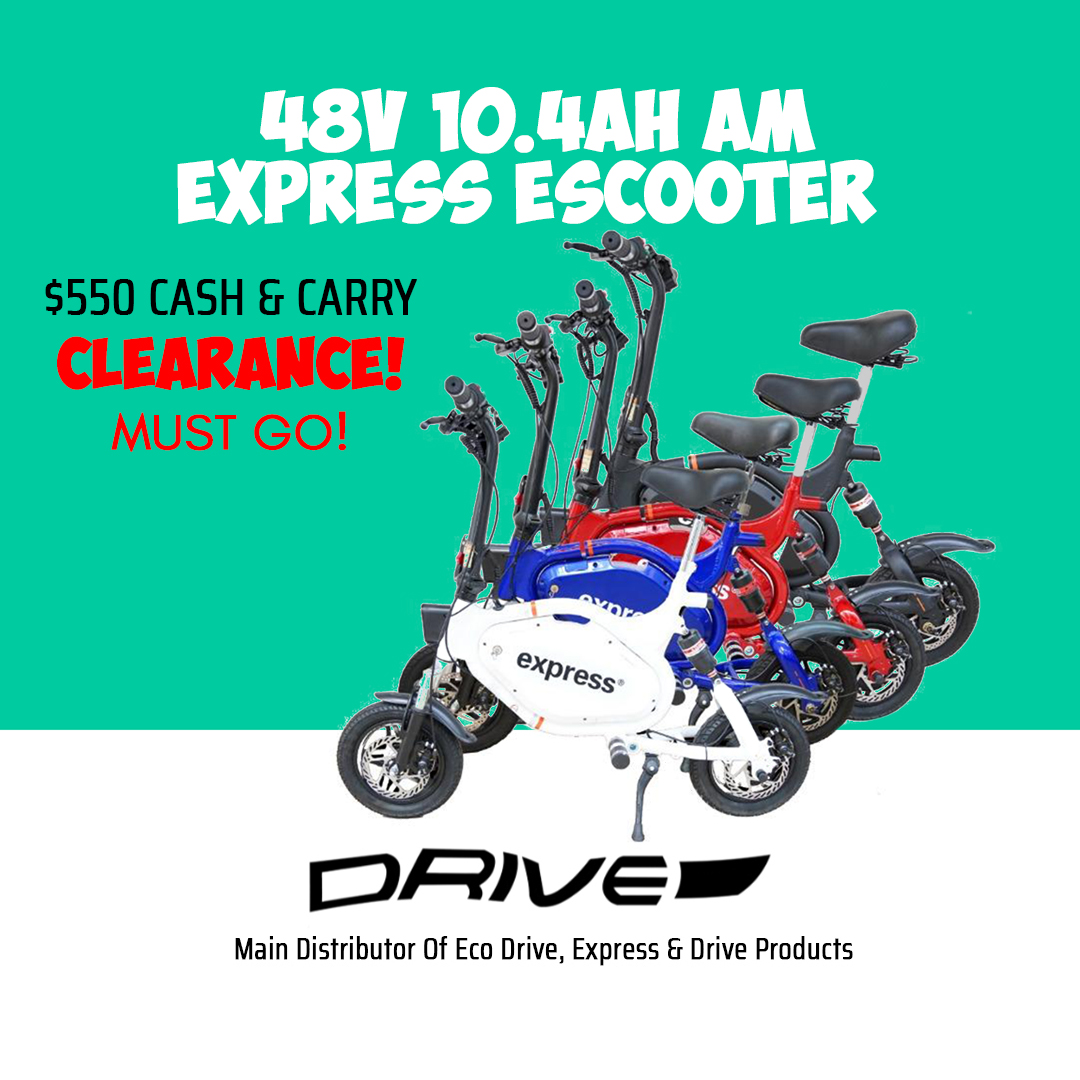  48V 10.5Ah E-Scooter LTA Approved UL2272 AM Express Electric Scooter With Dual Suspension Disc Brakes 