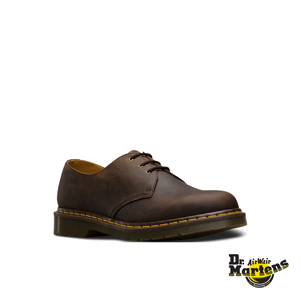  Dr.Martens Gaucho Crazy Horse Brown Leather Unisex Oxford Shoes 