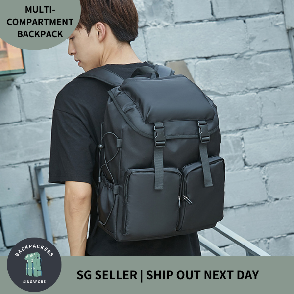  BackpackersSG Japan Fashion Waterproof Backpack With Many Compartment Fit 15.6 Inch Laptop "Fast Free Ship" 